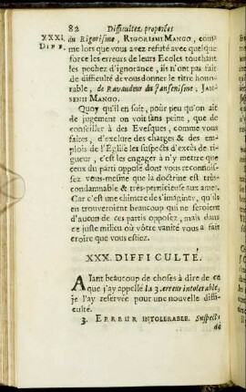 XXX. Difficulté. - XXXI. Difficulté.