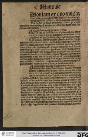 [Q]uoniam ex quorundam simplicium ignorantia sacerdotum aliquando quedam sunt que vergere possunt in suarum et aliorum periculum animarum...