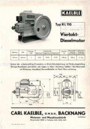 Viertakt-Dieselmotor