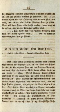 Siebenter Sektor oder Ausschnitt
