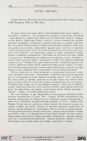 43: Sztuka i Historia : Materiały Sesji Stowarzyszenia Historyków Sztuki, listopad 1988. Watzawa 1992, ss. 398, ilustr.