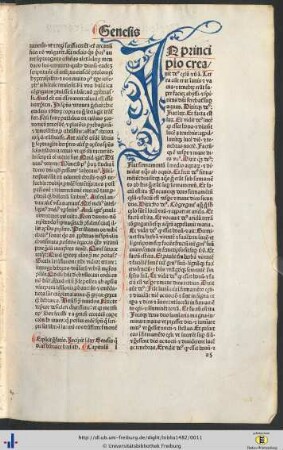Liber Genesis quod dicitur hebraice bresith