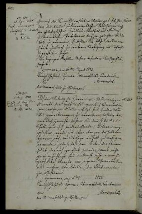 Beförderung der außerordentlichen Professoren Saalfeld und Müller zu ordentlichen Professoren der Philosophischen Fakultät.