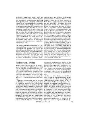 Rechtswesen; Polizei