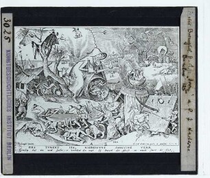 Brueghel, Der Zorn (aus der Serie der 7 Laster) (Kupferstich)