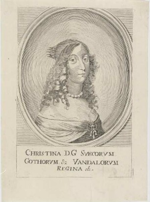 Bildnis der Christina D. G. Svecorvum Gothorvm & Vandalorvm Regina
