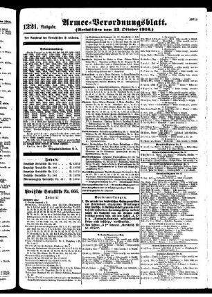 1221.Ausgabe. Montag, 23. Oktober 1916