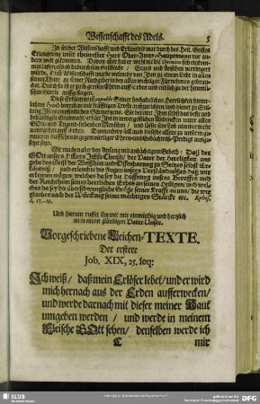 Vorgeschriebene Leichen-Texte