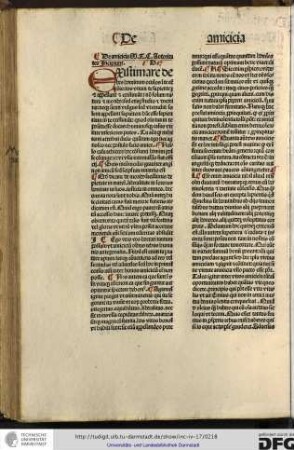 De amicitia Marci Tulii Ciceronis autoritates incipiunt.