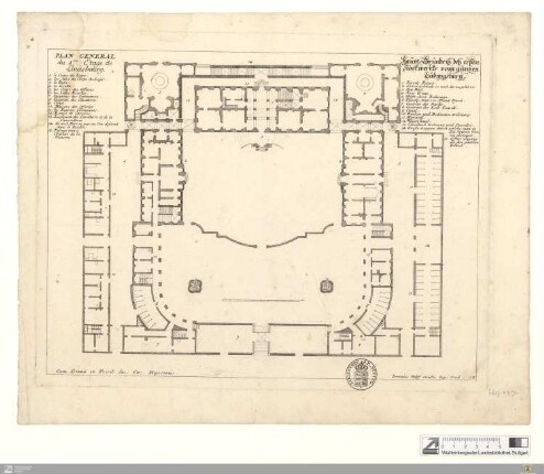 Plan General du 1re Etage de Louisbourg