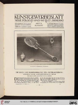 Heft 11 (August 1916)