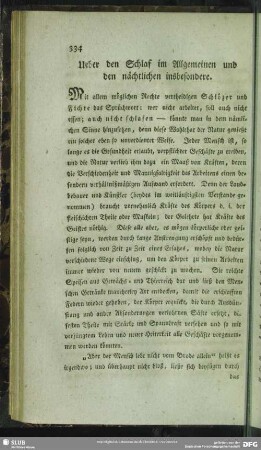 [19.] Ueber den Schlaf im Allgemeinen und den nächtlichen insbesondere