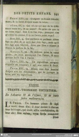 XXXIII. Trente-Troisieme Entretien