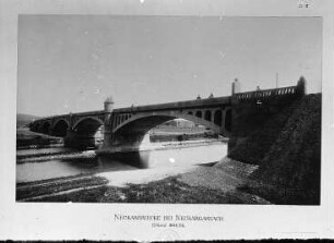 Neckarbrücke Neckargartach - Ansicht von 1915