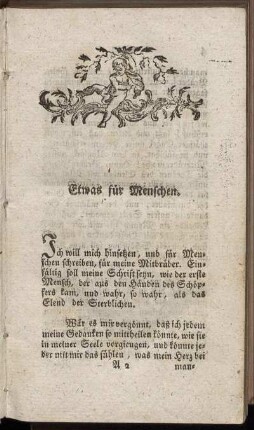 Etwas für Menschen. - Der Sieg der väterlichen Liebe über die Folter.
