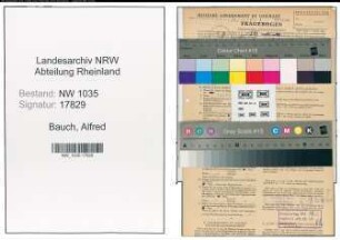 Entnazifizierung Alfred Bauch , geb. 05.11.1900 (Kaufmaennischer Angestellter)
