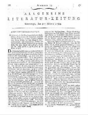 Magazin für die Naturgeschichte des Menschen. - Leipzig ; Zittau : Schöps Bd. 1. 1788/89, St. 1