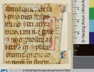 Liturgisches Textfragment