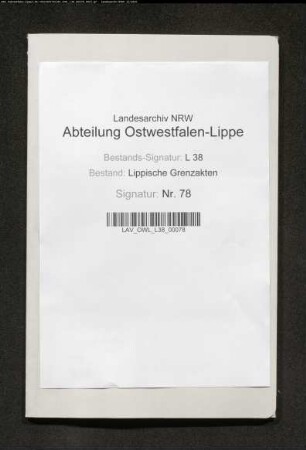 Grenze und Jurisdiktion zw. den Ämtern Sternberg und Varenholz