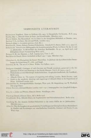 Verwendete Literaturen