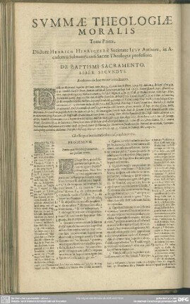 Liber Secundus. [De Baptismo Sacramento]