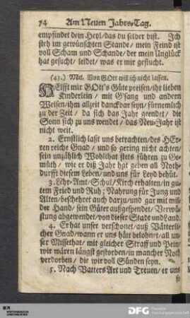 Am Neuen Jahrs-Tag.