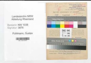 Entnazifizierung Gustav Pohlmann , geb. 07.03.1894 (Beamter)