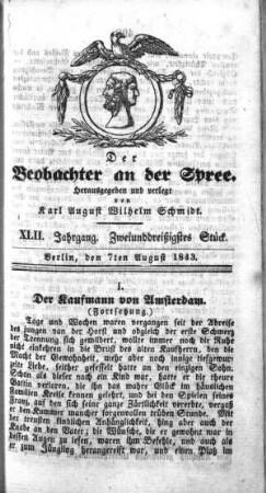32. Stueck, 7. August 1843