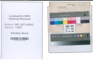 Entnazifizierung Bruno Schubert , geb. 00.00.0000 ()