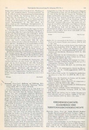 351-352 [Rezension] Steinmetz, Franz-Josef, Hoffnung auf Hoffnung