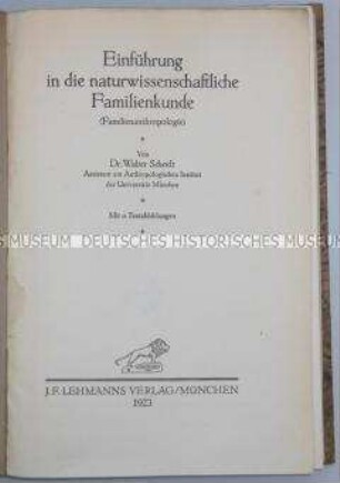 Einführung in die naturwissenschaftliche Familienkunde
