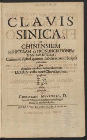 Clavis Sinica