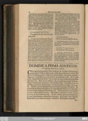 Dominica Prima Adventus, Evangelium Matth. 21,1 ad 10.