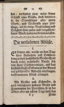 Die verliehenen Abläße.