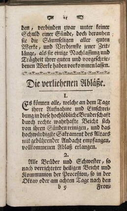 Die verliehenen Abläße.