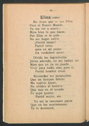 Elisa : (Valse)