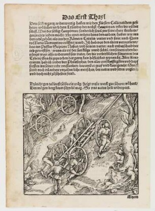 Allegorie der Mühsal, aus "Der Teutsch Cicero"