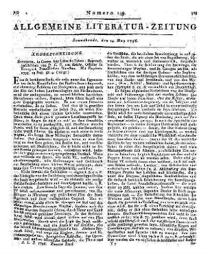 Reiche, J. C. E. v.: Bayreuth. Bayreuth: Lübeck 1795