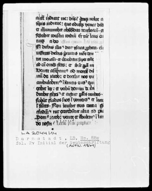Lectionarium missae plenum — Initiale I, Folio 2verso