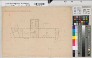 Münster (Münster) Erweiterung des Anatomischen Instituts der Universität Grundriß Erdgeschoß 1913 1 : 250 31 x 44 Pause Stadtbauverwaltung Staatshochbauamt Münster