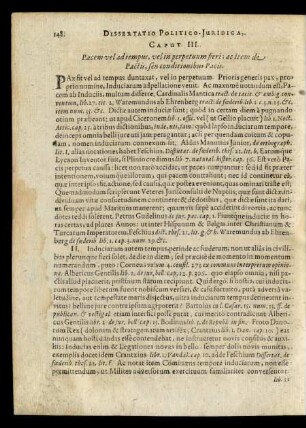 Caput III. Pacem vel ad tempus, vel in perpetuum fieri; ac item de Pactis, seu conditionibus Pacis.
