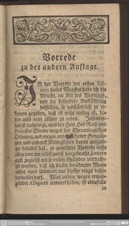 Vorrede zu der andern Auflage