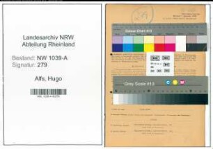 Entnazifizierung Hugo Alfs , geb. 23.09.1914 (Angestellter)