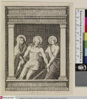 [Der tote Christus, von Maria und Johannes gehalten; Jésus-Christ mis au tombeau]