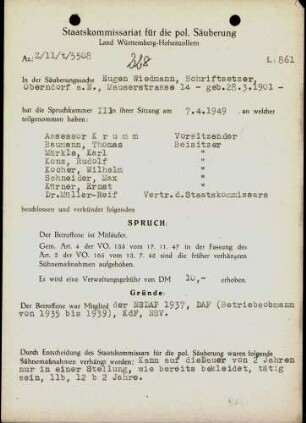 Wiedmann, Eugen