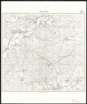 Meßtischblatt 5235 : Orlamünde, 1939 : Orlamünde. - [Hrsg. 1905, einz. Nachtr. 1933]. - 1:25000. - [Berlin]: Reichsamt für Landesaufnahme, [1939?]. - 1 Kt.
