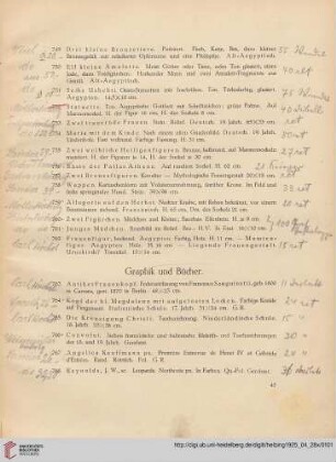 Graphik und Bücher (Nr. 763-790)