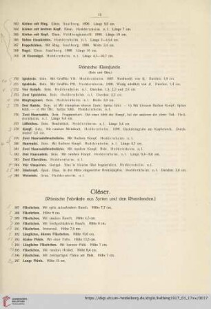 Römische Kleinfunde (Nr. 370-386)