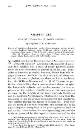 Chapter XLI. Glacial Phenomena Of North America