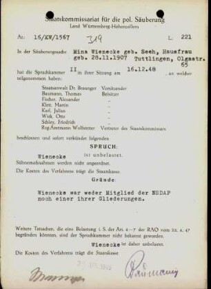 Wienecke, Mina